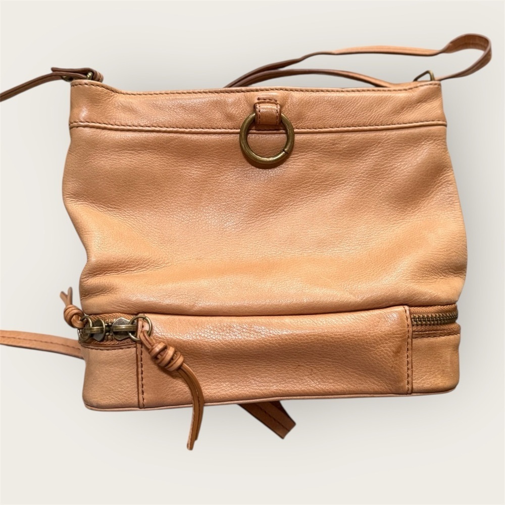 MARGOT Tan Leather Shoulder Bag Crossbody - Picture 1 of 8